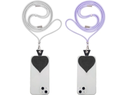 Conjunto De 2 Alças Para Celular Com Patches Universais, Compatíveis Com A Maioria Dos Smartphones.
