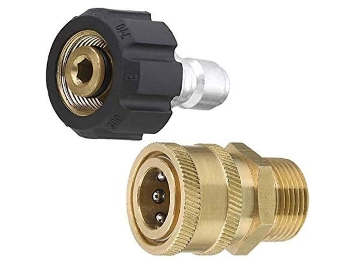 Adaptador De Acoplamiento Para Lavadora De Presión, Kit De Conexiones Rápidas, Rosca Macho-hembra 3/8 A M22-14
