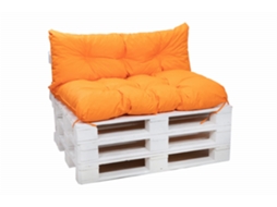Conjunto de almofadas paletes 120x50 Encosto e Assento 120x60cm Laranja Almofadas para sofás - almofadas de exterior em paletes SETGARDEN