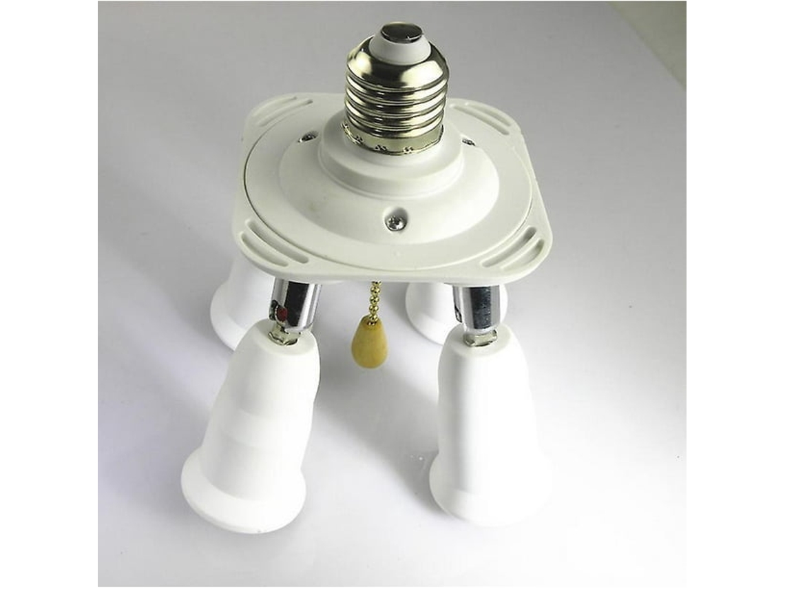Adaptador Divisor Soquete E27 Para 4 Lâmpadas Led