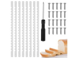 Lâmina de Substituição para Fatiador de Pão Aço Inox 8pcs | S/MARCA