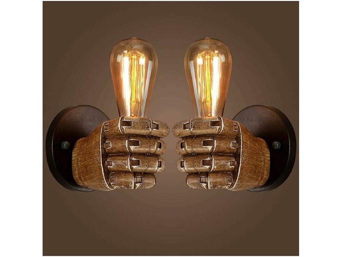 KOFIHETY Luz De Parede Industrial Retrô Antiga, Base Para Lâmpada Edison E27, Iluminação Para Corredor E Quarto, Esquerda Direita