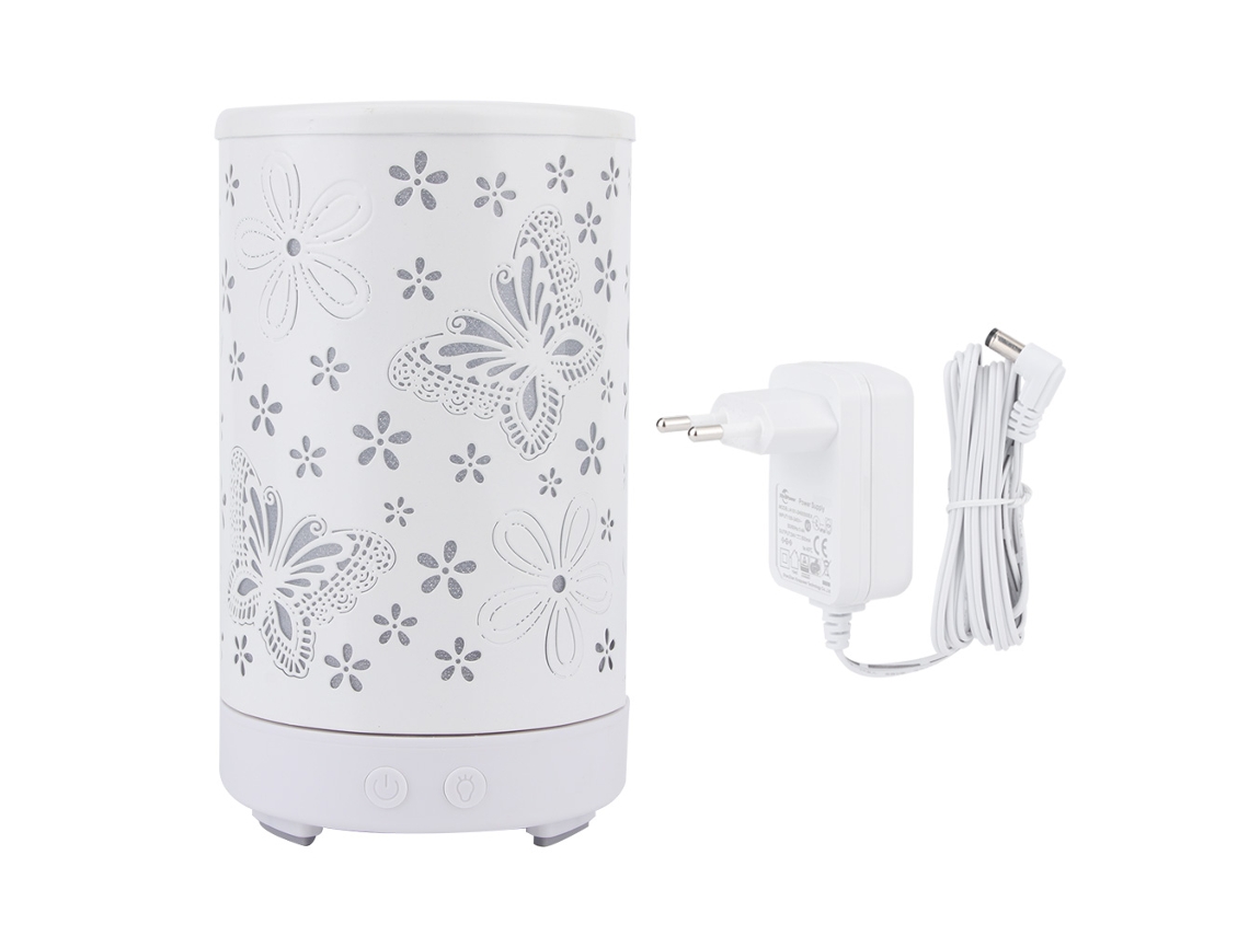Difusor Ultrassônico de Aroma 100ml, Humidificador, Luz Noturna, Aromaterapia | S/MARCA