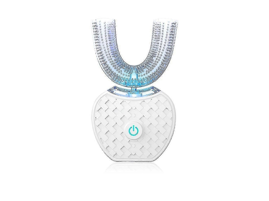 Escova De Dentes Elétrica Sônica Automática 360 Graus Tipo U Com 4 Modos De Escovação, Carregamento Usb, Clareamento Dental E Luz Azul.