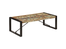 Vidaxl Mesa De Centro 120x60x40 Cm Madeira Recuperada Maciça