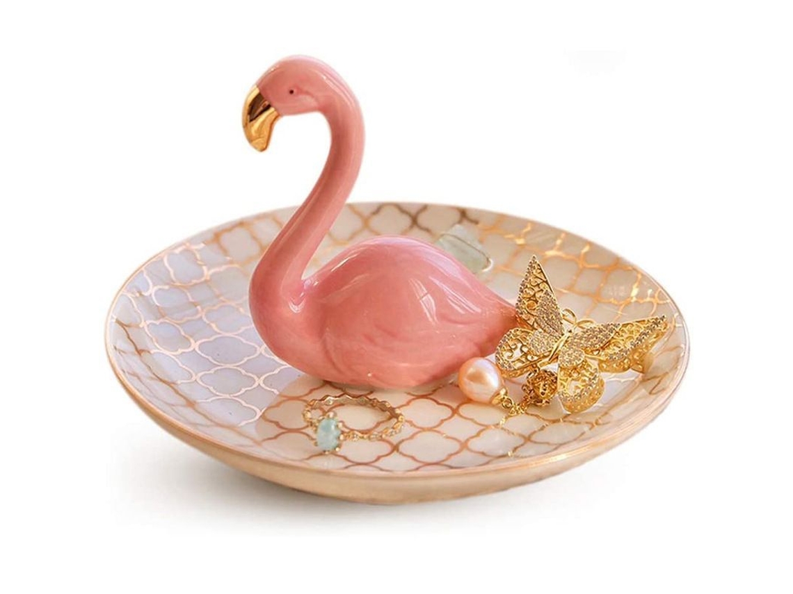 2026-porta Anillos Flamenco Para Joyerías Regalo Decoración Hogar Organizador De Joyas
