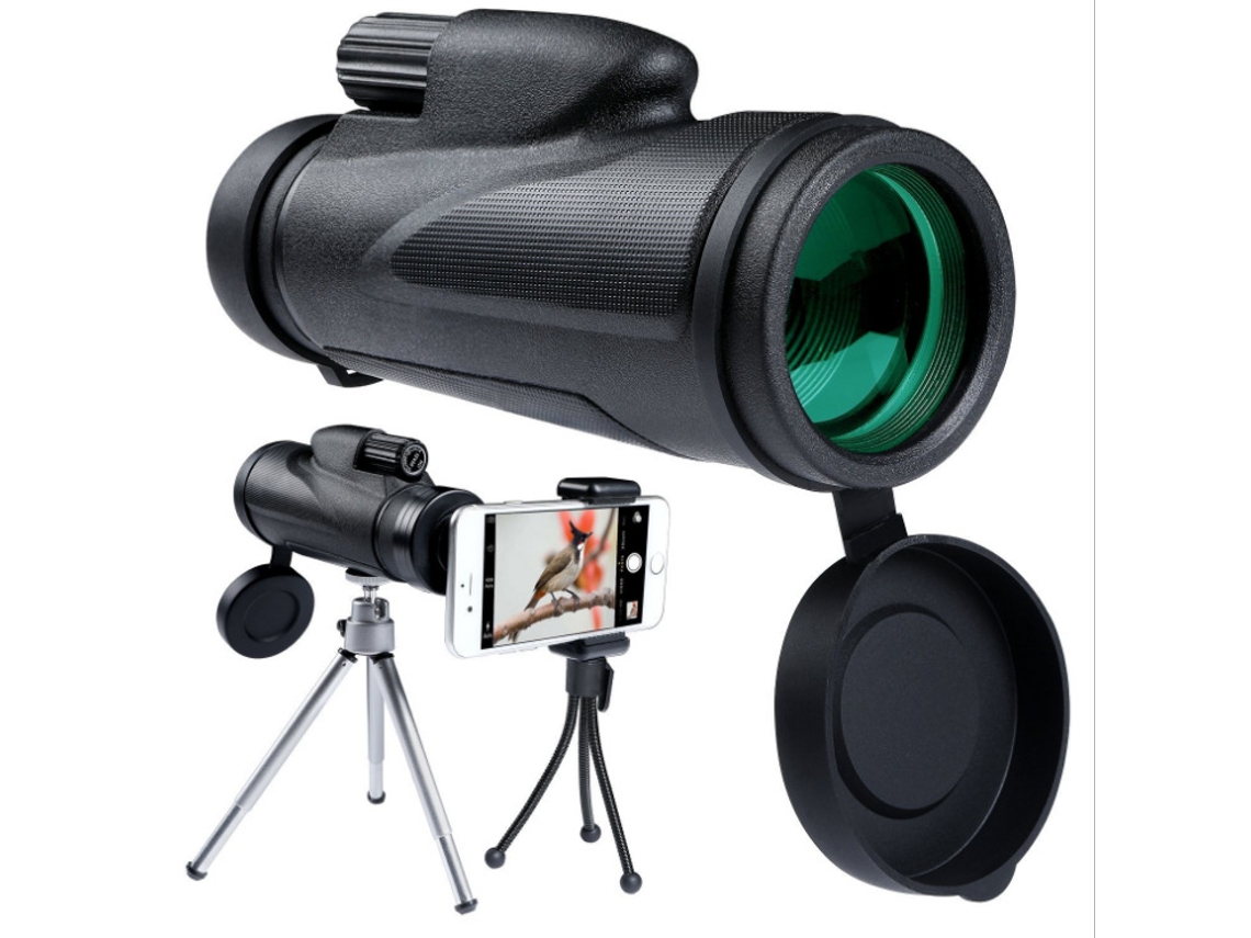 Monóculo Para Adultos, Telescópio Monocular Hd 12x50 Com Dispositivo Portátil Aquaforge