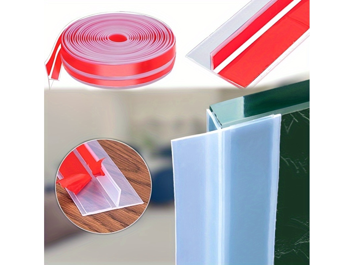 Fita De Vedação De Silicone Branca 3m De Alta Qualidade Em Formato De T, Janelas E Vidros Transparentes, À Prova De Vento