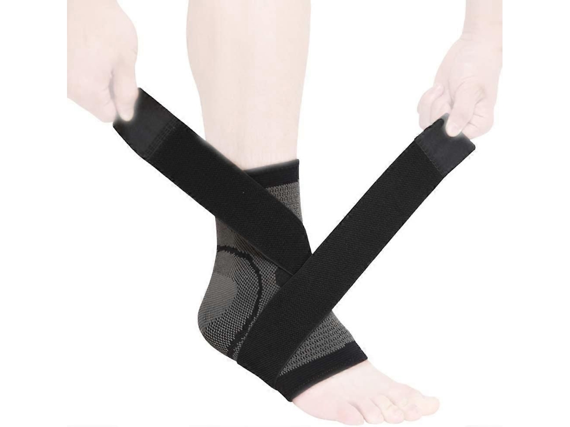 Tornozeleira Com Proteção E Suporte, Ajustável Com Faixa Elástica Mágica