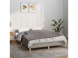 Vidaxl Manta Pesada 6 Kg 138x200 Cm Tecido Cinza
