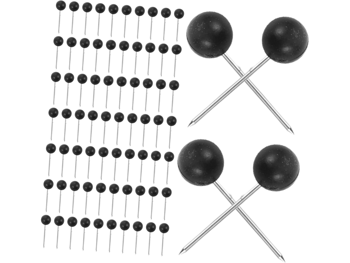 Tachinhas Decorativas Redondas De Plástico Lurrose Com Pontas Metal Para Cortiça, 600 Unidades, Multifuncionais E