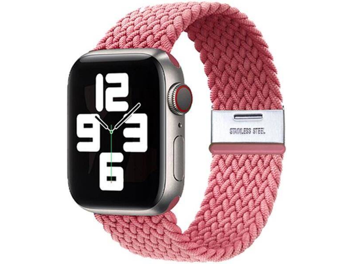Bracelete Solo Loop Apple Watch Series 7 41mm Rosa