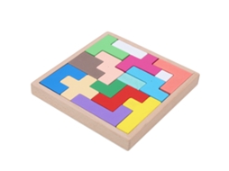 Mali brinquedo de Blocos de Madeira Deslizante para Montar Puzzle Construtivo Bebê Presente