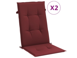 Highback Chair Cushion, Highback Chair Cushions Vidaxl Vermelho Tecido (120 X 50 X 4 Cm)