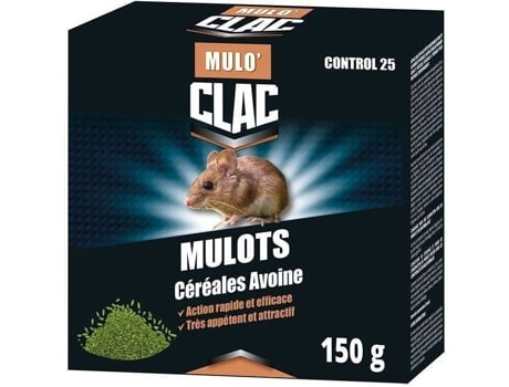 Raticida De Cereais De Aveia Mulo Para Ratos E Ratazanas Do Campo 150 G