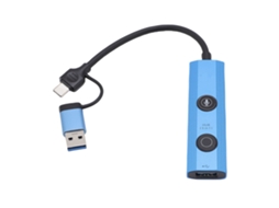 Dock Station Para Notebook Ai 5 Em 1 Com 3 Portas Hub Usb 3.0 E Ferramenta De Transcrição E Tradução Por Voz