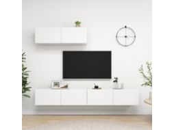 Vidaxl Móveis De Tv 3 Pcs Derivados De Madeira Branco