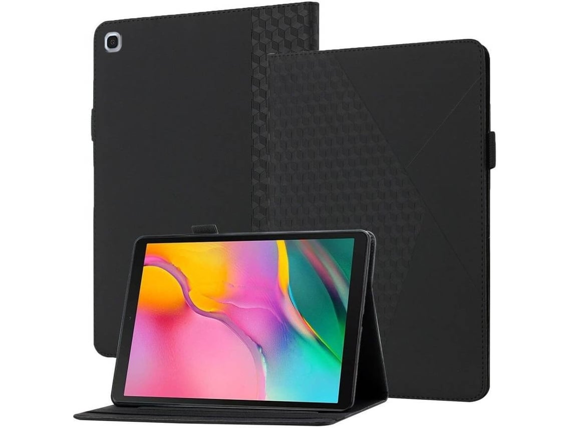 Elysve Capa Protetora Para Samsung Galaxy Tab A 10,1 Polegadas 2019 T510 T515 Diamante, Proteção Antiqueda, Cor Preta