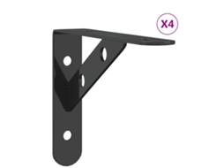 Maison Exclusive - Suportes Prateleira 4pcs 15x2,5x11,5 Cm Aço Inoxidável Prateado