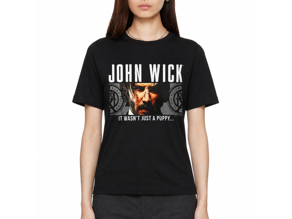 Rockinstone John Wick Wasnt Just A Puppy Black Adult T-shirt Size:xxxl