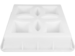 Molde de Plástico Branco HEALEVED para Tijolos Ocos, Ideal para Cercas e Decorações | S/MARCA