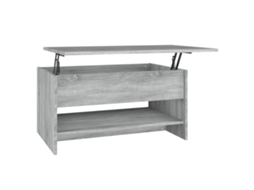 Coffee Table, Coffee Tables Vidaxl Cinzeto Madeira Processada (80 X 50 X 41.5 Cm)