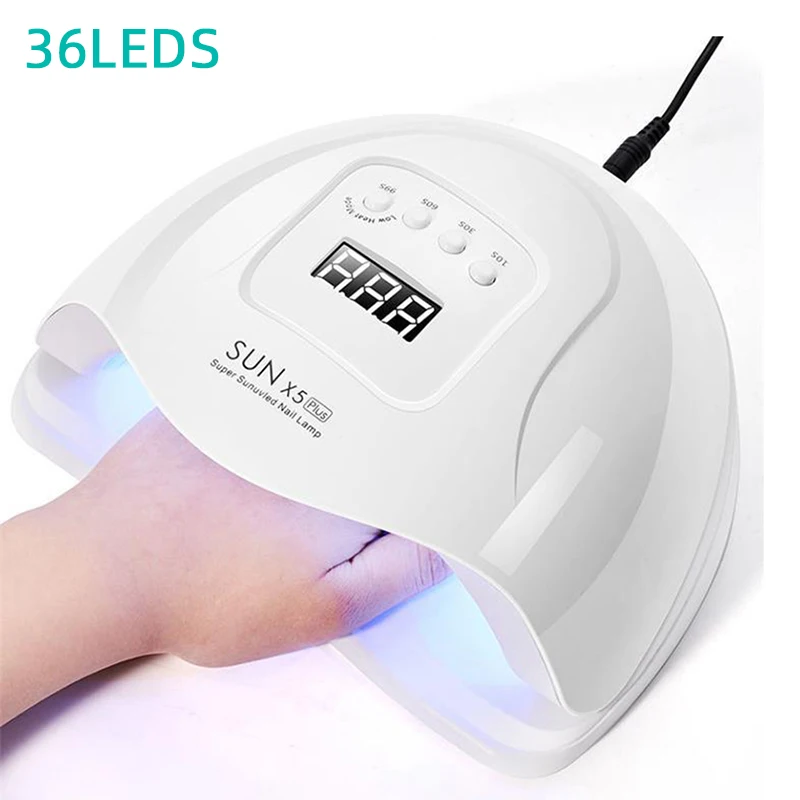 Lâmpada Uv Led Para Secagem De Unhas E Manicure Com Cabo De 1, 5 M, 66 Leds, Para Secagem De Esmalte Em Gel Uv, Com Visor Lcd