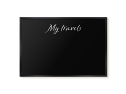Magnetic Glass Board My Travels For The Hall Espelharte (60x40 Cm)