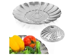 2026 canasta de Vapor para Legumes de Acero Inoxidable Premium, Plegable Y Ajustable para Ollas Y Cocinas Saludables