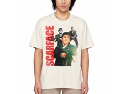Rockinstone Scarface Movie Tony Collage Solid Natural Adult T-shirt Size:xxl