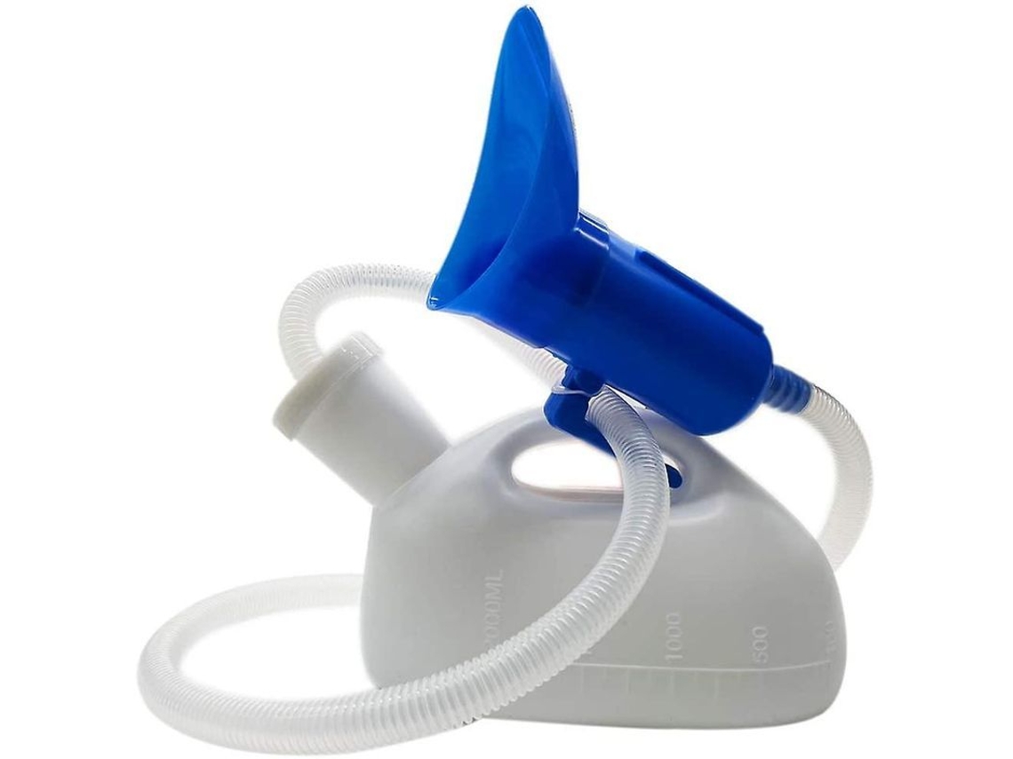 Vasilha Urinária Portátil 2000ml para Homens e Mulheres com Tubo 47'' Sem Derramamento