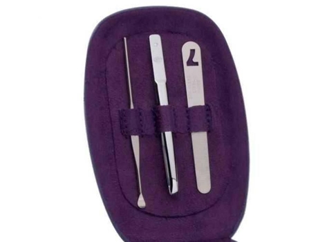 Conjunto De Manicure Violeta 6 Ferramentas Three Seven