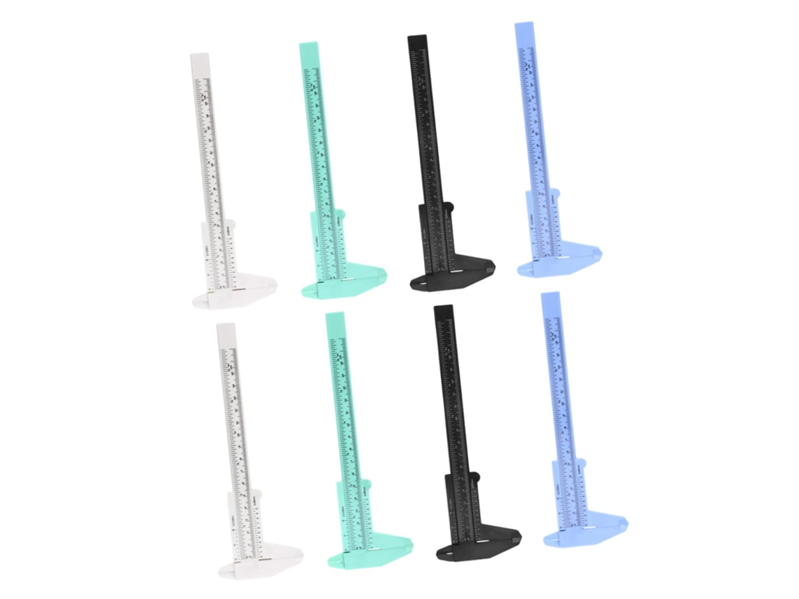 Paquímetro Vernier De Plástico 150mm 0,5mm Multicolorido Mini