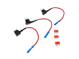 Kit De 3 Adaptadores De Mini Fusíveis Para Carros, Modificação De Bloco De Fusíveis De Baixo Perfil.
