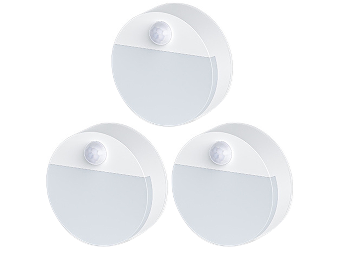 Rebe-lâmpada Com Sensor De Movimento Inteligente Para Parede, Armário, Quarto E Escadas, Funciona Com Pilhas Aaa