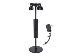 Lâmpada de mesa sem fio LED portátil 1800mAh com 4 cabeças luz amarela quente para bar restaurante vitrine de joias | S/MARCA
