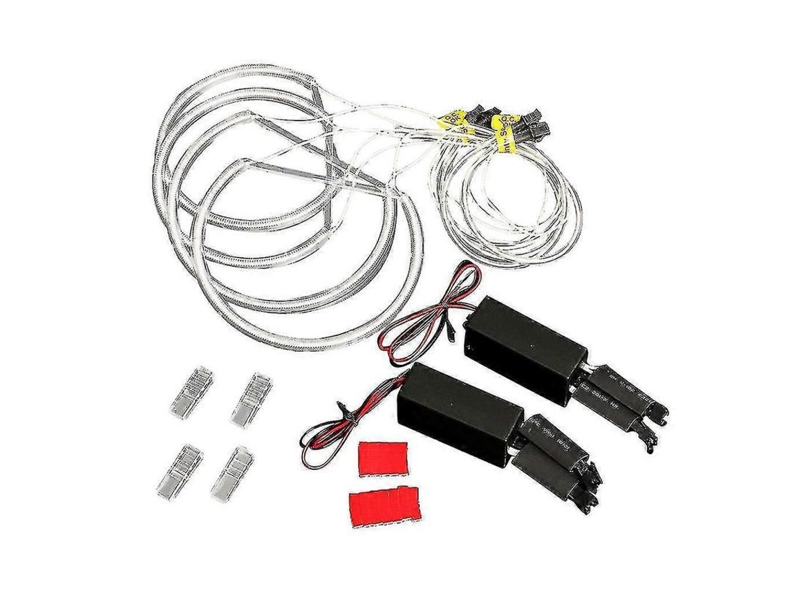 Anel De Luz Angel Eye Ccfl Led Branco 4x Para Bmw E46 3 Série Sem Projetor 12v Luz Branca