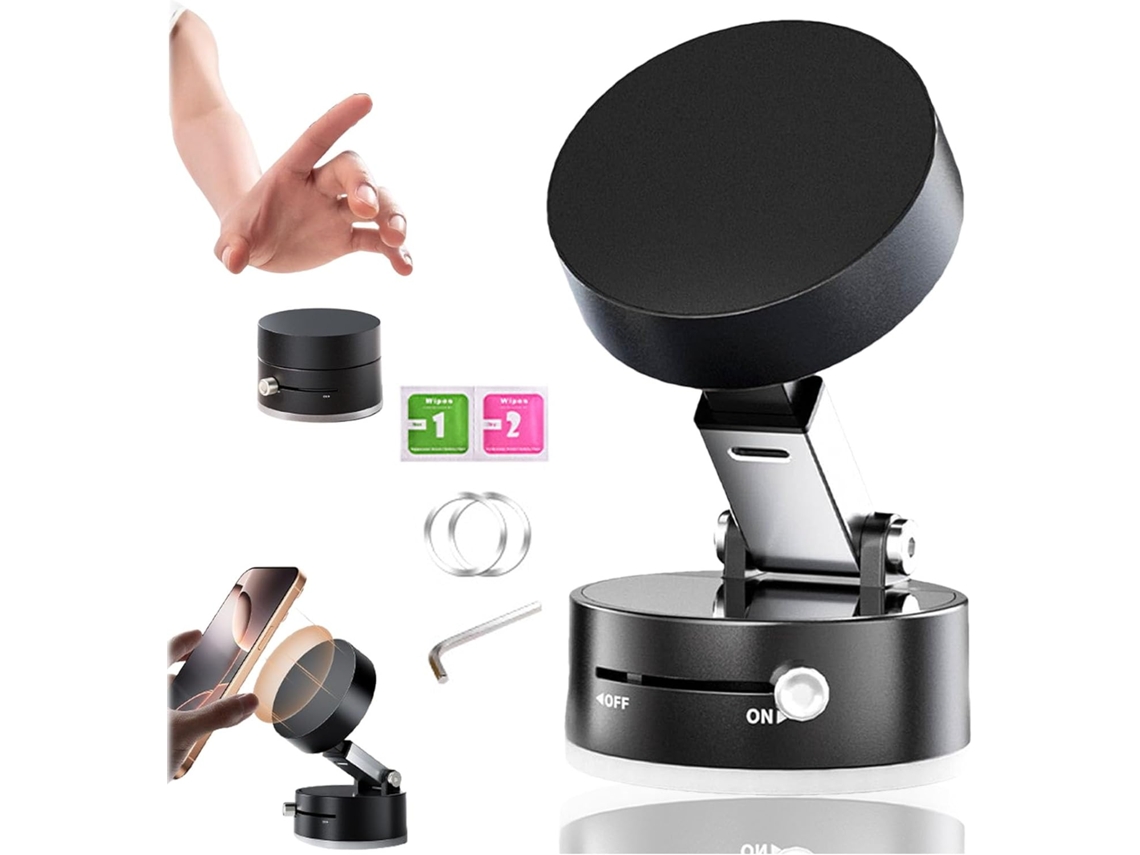 Suporte Magnético Portátil E Dobrável Para Celular Com Fixação A Vácuo, Suporte Giratório De 360 ​​graus Para Veículo.