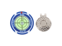 Marcador de Pelota de Golfe com Clip para Boné, Nível de Bolha, Leve e Portátil para Treinamento Azul Verde | S/MARCA