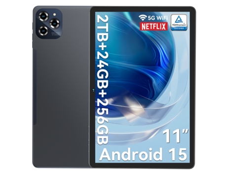 Tablet Kingrid W90 (11, 24 GB, 256 GB SD, 2 TB, Android 15, 8000 mAh, Wi-Fi 6)