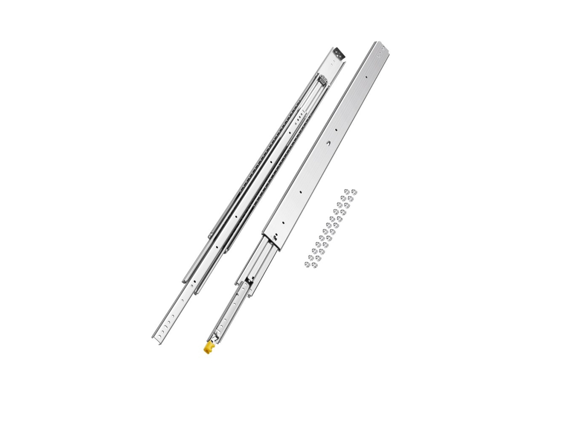 Guias Telescópicas Para Gavetas Pesadas 1221mm Com Capacidade De 226kg Tekmaquinas