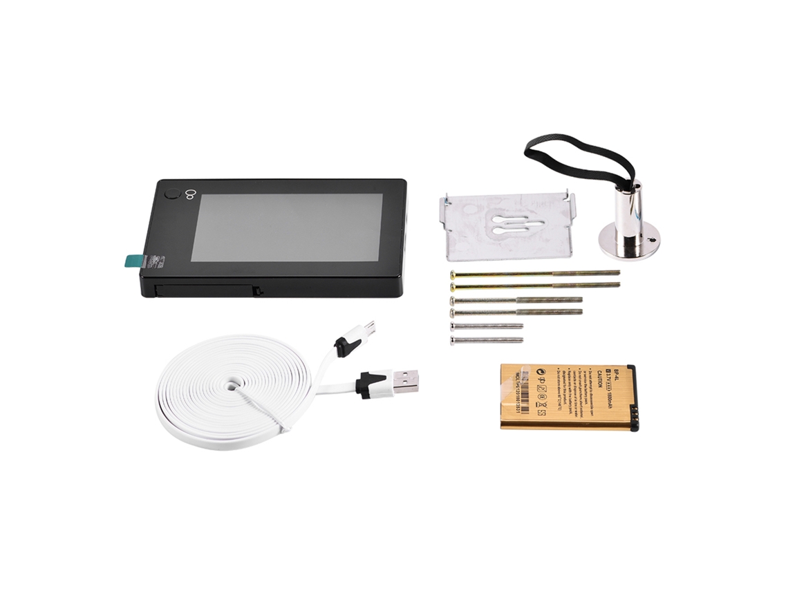 Visor Inteligente De Olho De Boi Com Lcd Colorido 4.3'' Câmera Hd Ângulo Largo 110° Para Porta