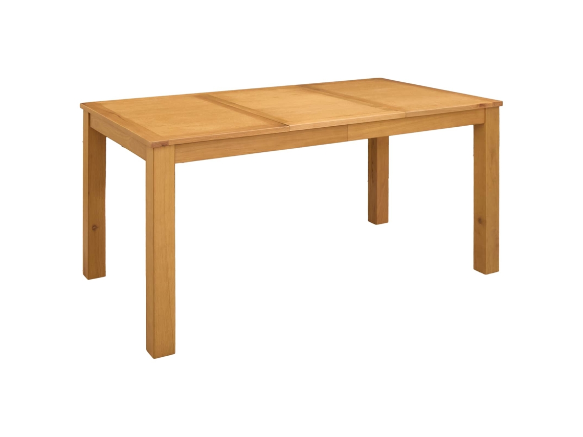 Vidaxl Mesa De Jantar 150 X 85 X 75 Cm Madeira De Carvalho Sólido