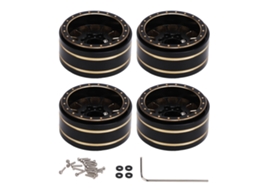 Conjunto De Cubos De Roda Beadlock De Latão 1.2in Para Traxxas Scx24 Fms24 1/18 1/24 (4 Peças)