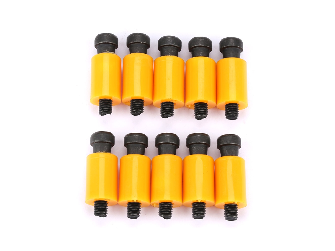 Kit De 10 Parafusos De Cabeça De Chave Com Bloqueio De Nylon Prático (grande D12 Rosca M6)