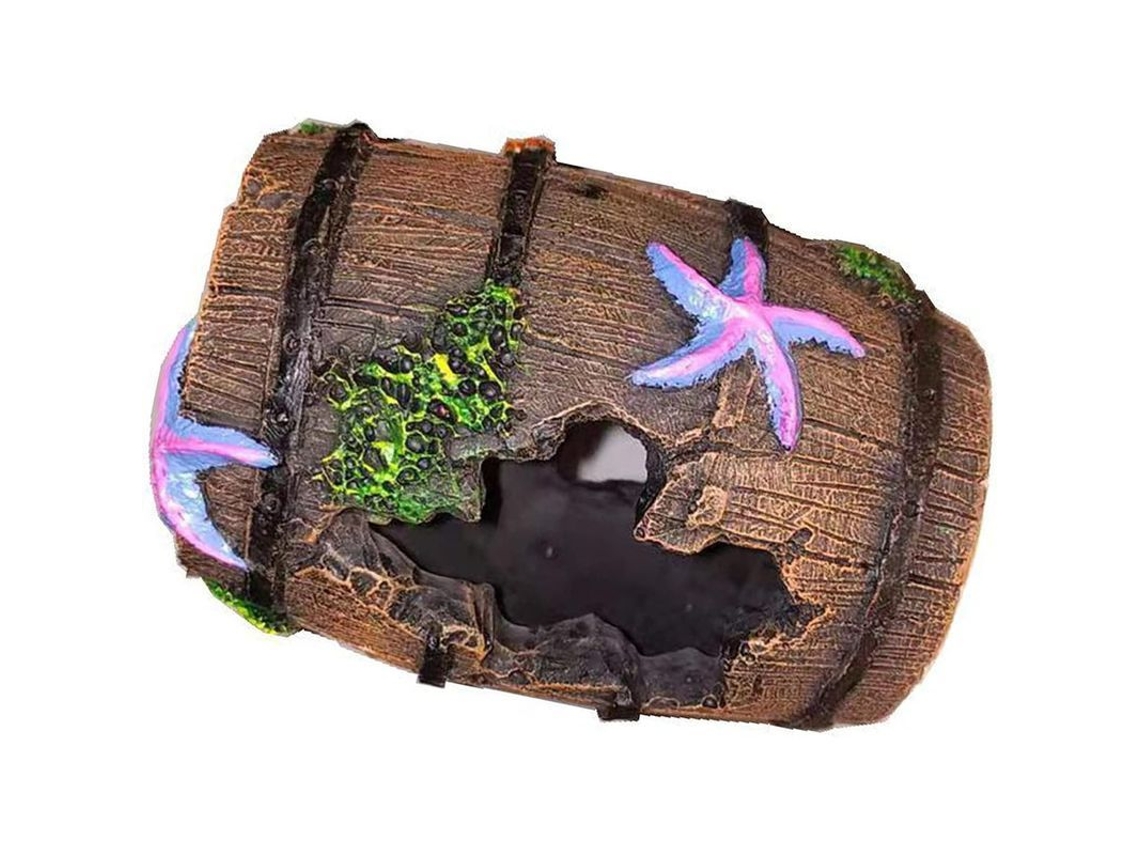 Decoración De Acuario Ornamentos De Resina Pequeña Casa Para Peces Y Camarones