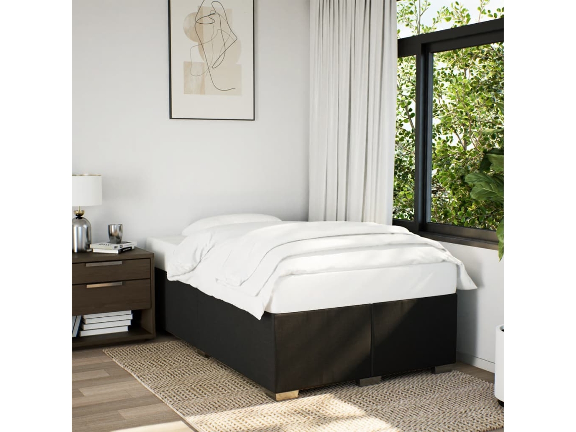 Estrutura De Cama Sem Colchão 120x200 Cm Tecido Preto