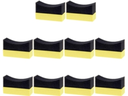 Conjunto De 10 Esponjas De Polietileno Composto Para Limpeza Interna De Pneus De Carros.