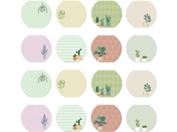 Lote De 16 Blocos-notas Adesivos Autocolantes Com Motivos Formato Vegetal Poche Ensemble 2 Conjuntos