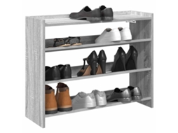 Vidaxl Sapateira 80x25x62 Cm Derivados De Madeira Cinzento Sonoma